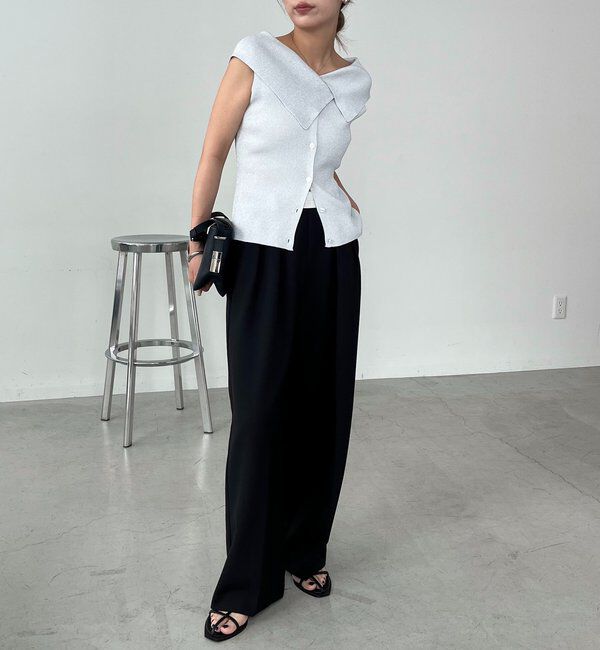  「【前後2WAY仕様】BIG襟ニット」|ニット・セーター|