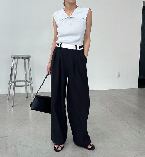  「【前後2WAY仕様】BIG襟ニット」|ニット・セーター|