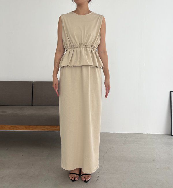  「【低身長サイズあり】バルーンペプラムワンピース」|ワンピース|