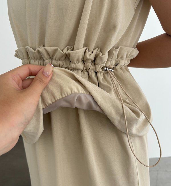  「【低身長サイズあり】バルーンペプラムワンピース」|ワンピース|