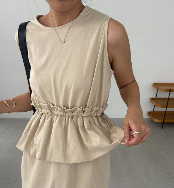  「【低身長サイズあり】バルーンペプラムワンピース」|ワンピース|