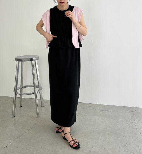  「【低身長サイズあり】バルーンペプラムワンピース」|ワンピース|