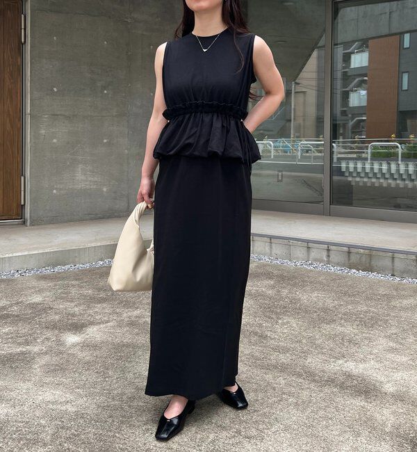  「【低身長サイズあり】バルーンペプラムワンピース」|ワンピース|