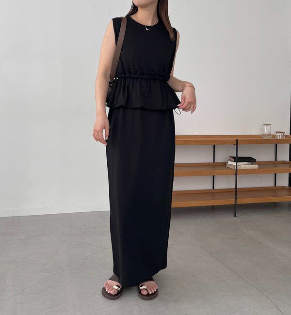  「【低身長サイズあり】バルーンペプラムワンピース」|ワンピース|