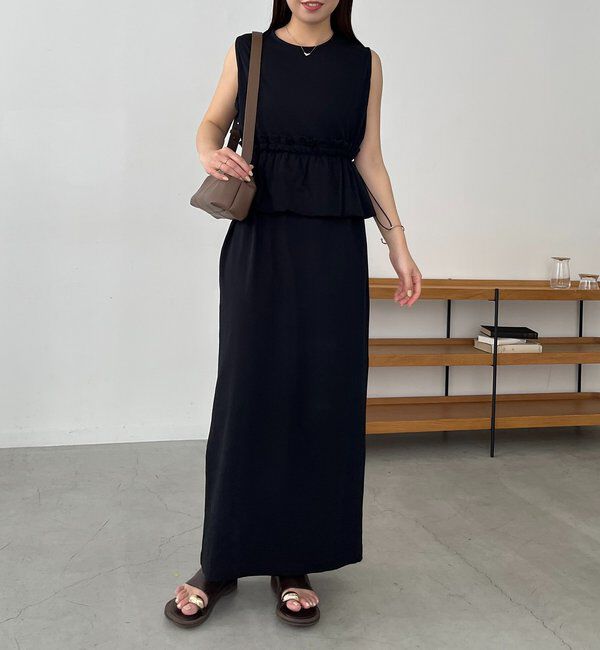  「【低身長サイズあり】バルーンペプラムワンピース」|ワンピース|