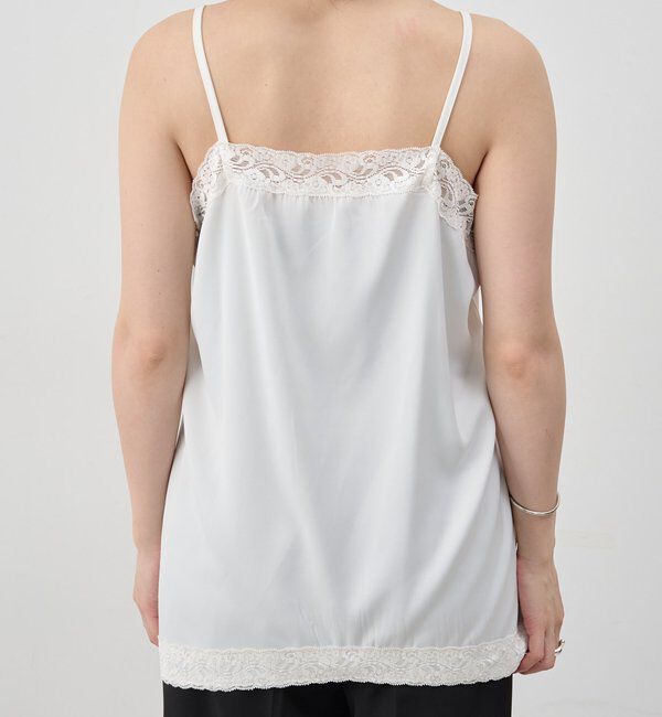  「サテンレースキャミソール」|キャミソール|