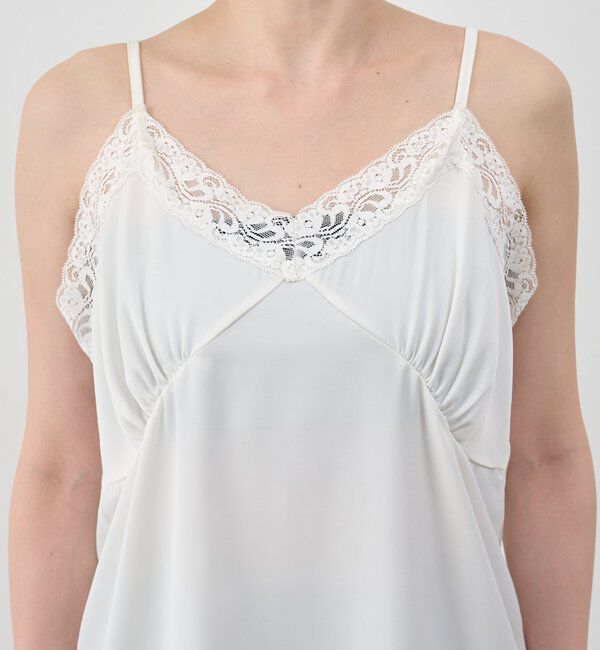  「サテンレースキャミソール」|キャミソール|