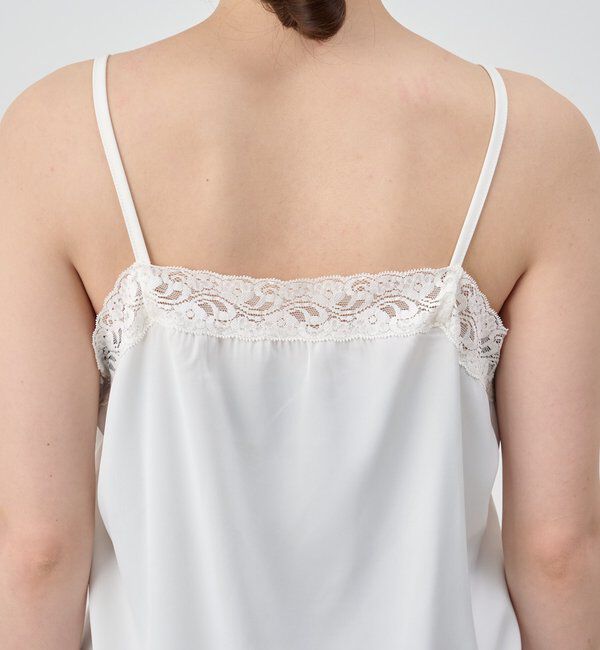  「サテンレースキャミソール」|キャミソール|