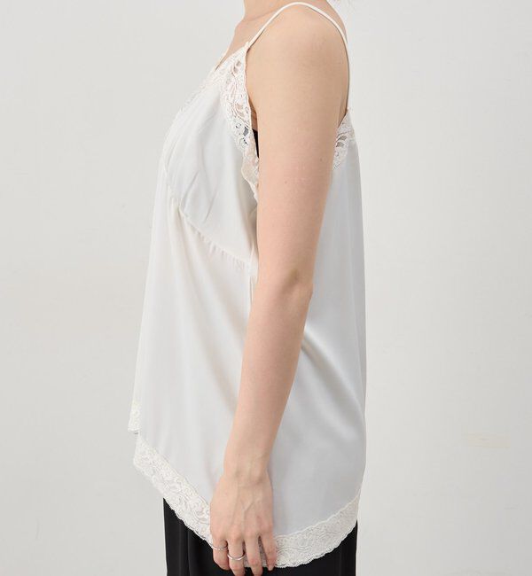  「サテンレースキャミソール」|キャミソール|