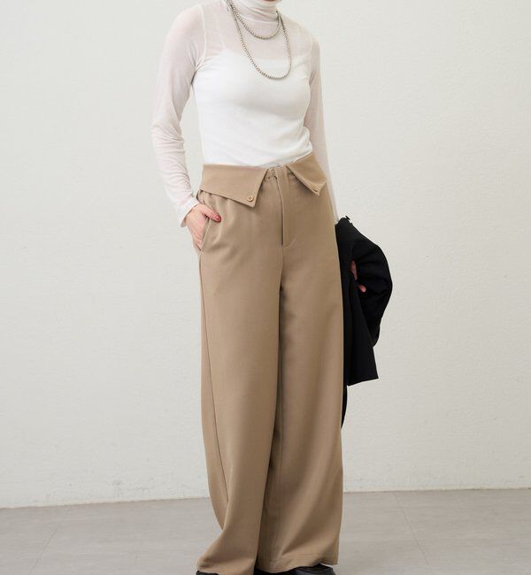  「2WAYウエストデザインパンツ」|チノ|