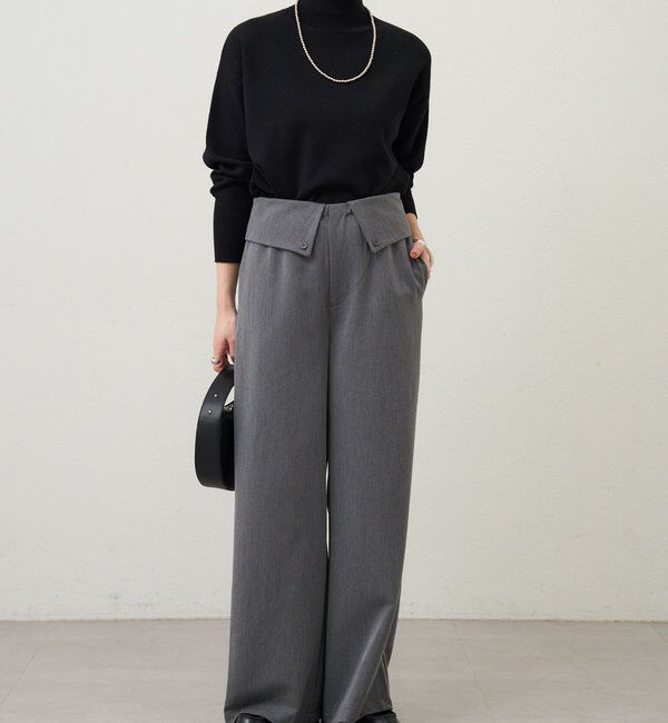  「2WAYウエストデザインパンツ」|チノ|