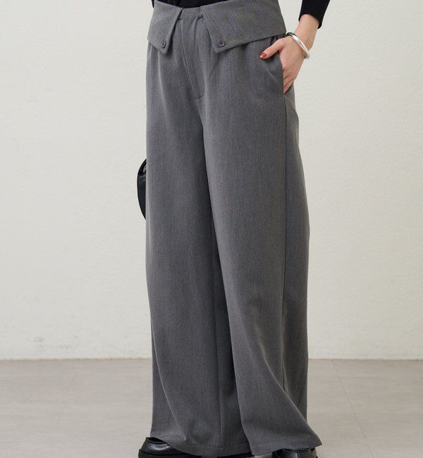  「2WAYウエストデザインパンツ」|チノ|