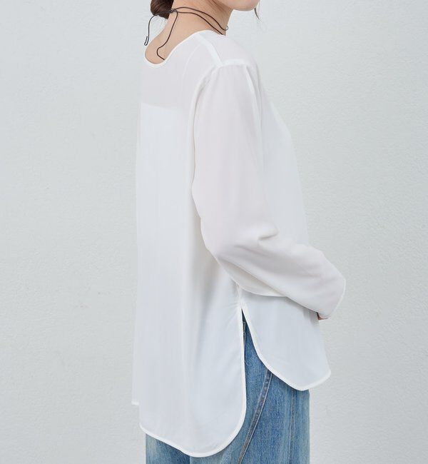  「【26SS予約】サイドスリットブラウス」|シャツ・ブラウス|