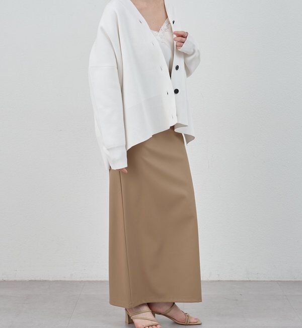  「【26SS予約】コットンスムースカーディガン」|カーディガン|