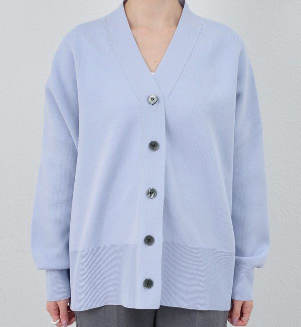  「【26SS予約】コットンスムースカーディガン」|カーディガン|