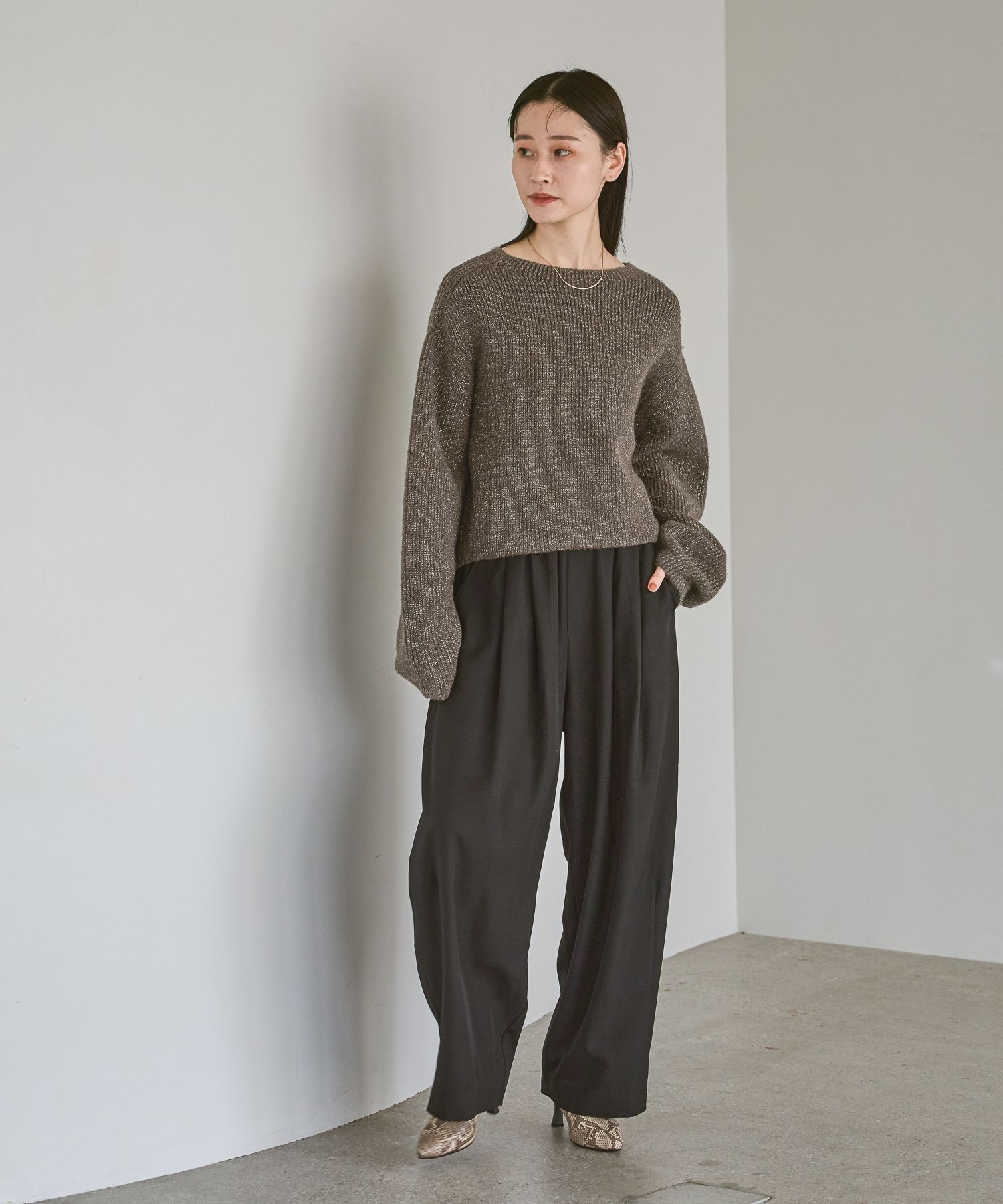 A part by 「スラックスコクーンボリュームパンツ」|スラックス|