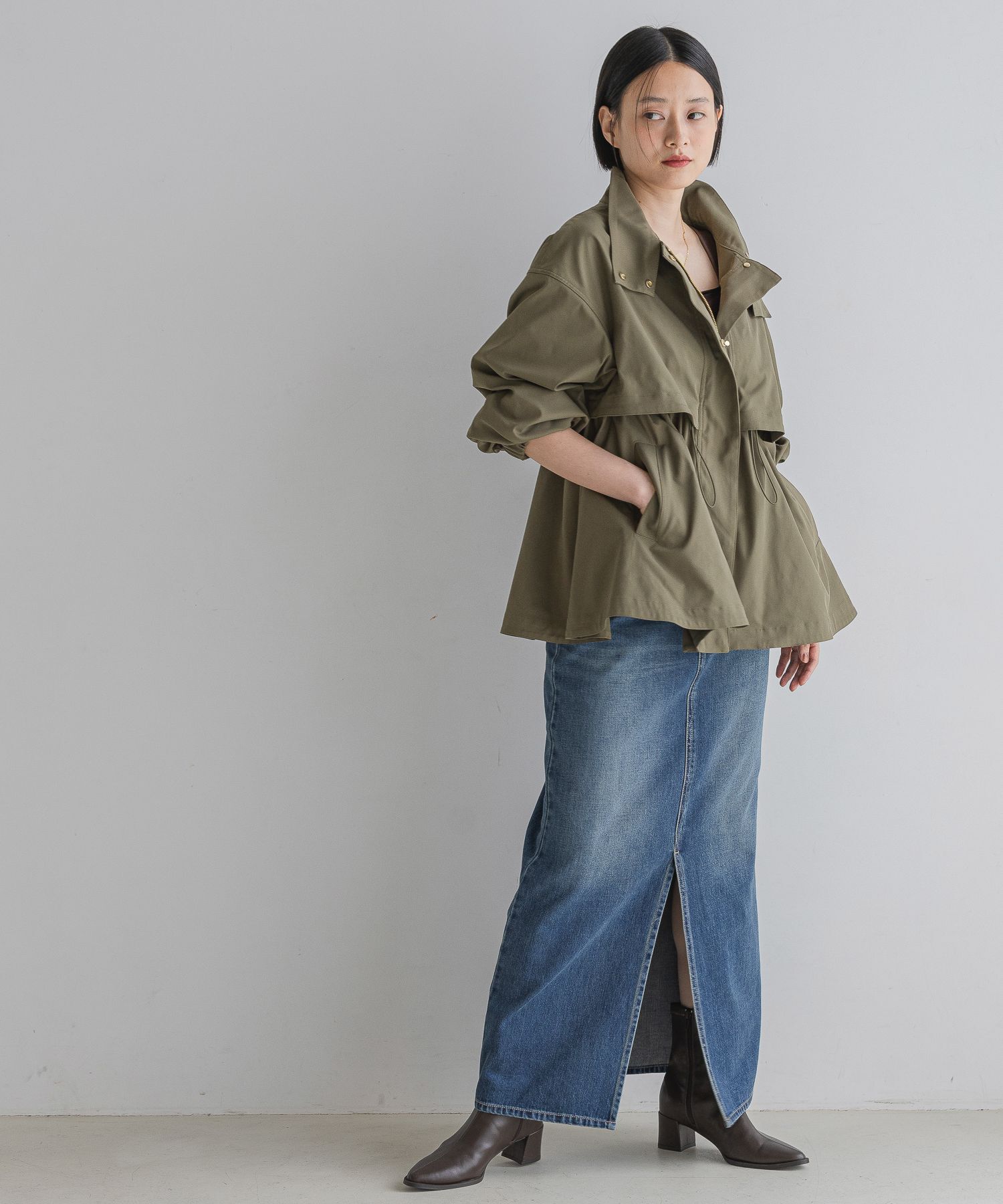 A part by 「【撥水加工付き】スタンドブルゾン」|ブルゾン・スタジャン|