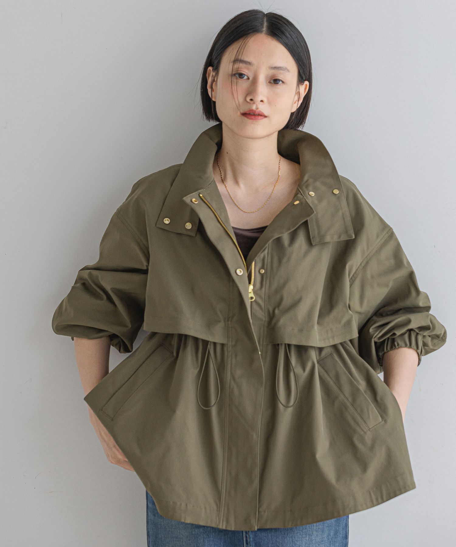 A part by 「【撥水加工付き】スタンドブルゾン」|ブルゾン・スタジャン|