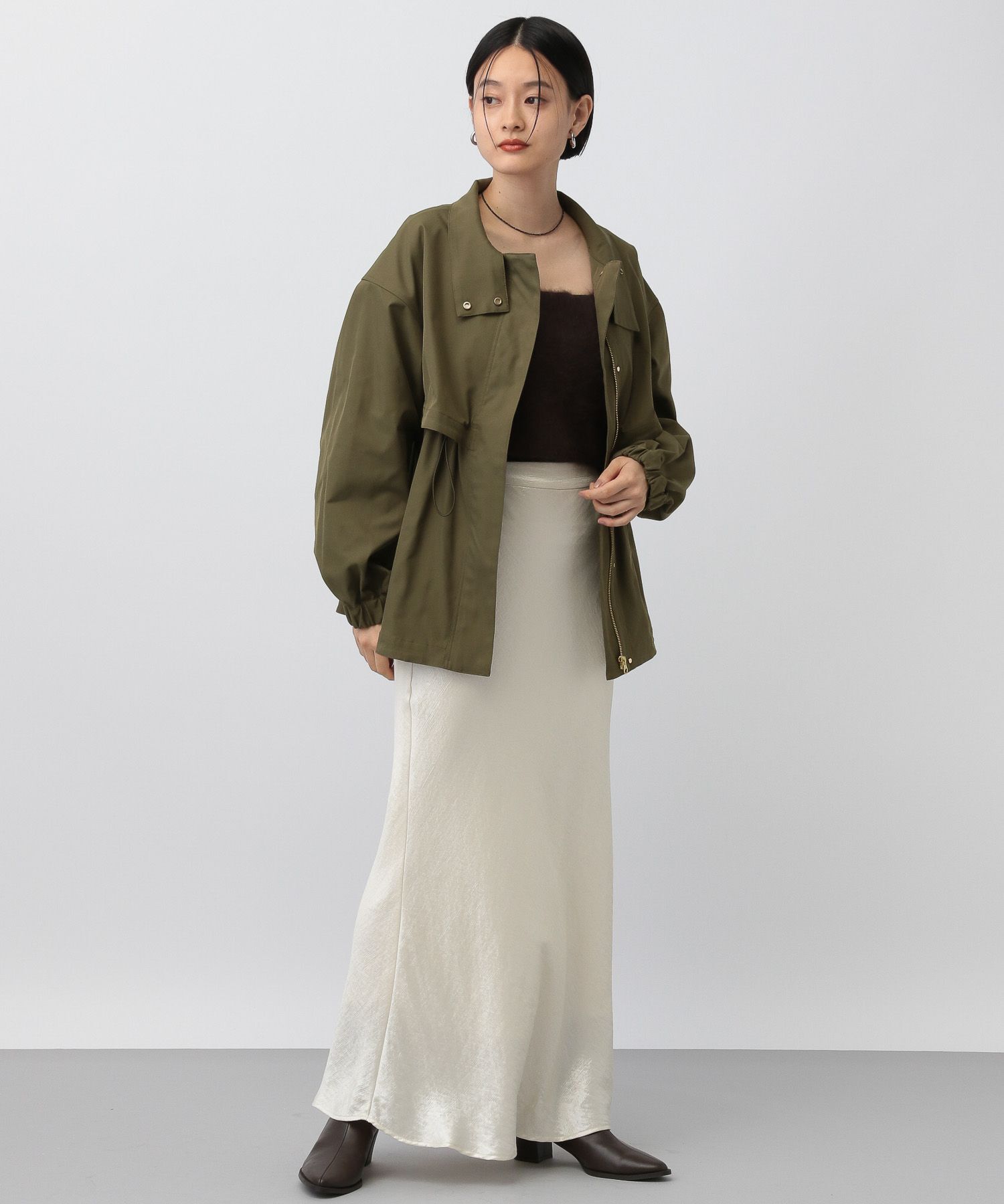 A part by 「【撥水加工付き】スタンドブルゾン」|ブルゾン・スタジャン|