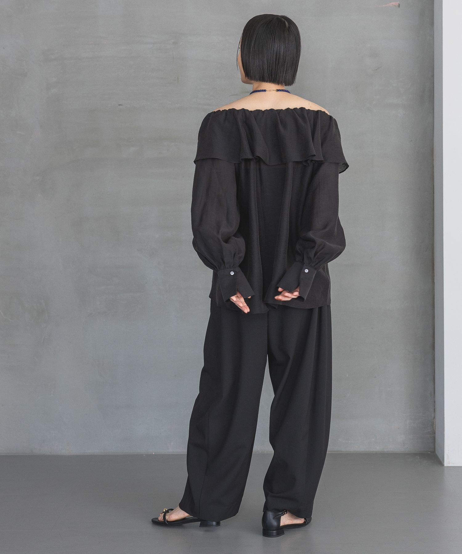 A part by 「リネンフリルブラウス」|シャツ・ブラウス|