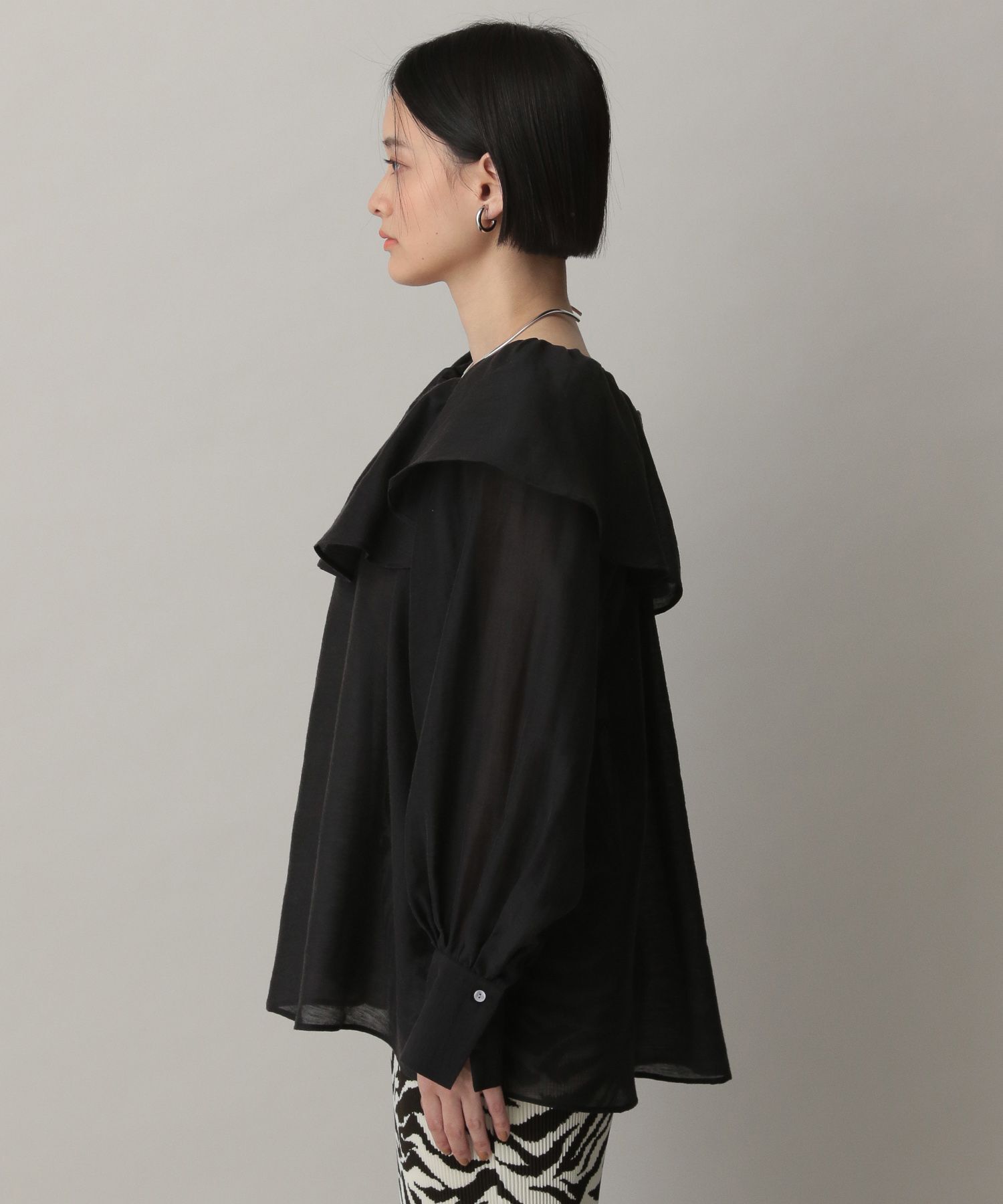 A part by 「リネンフリルブラウス」|シャツ・ブラウス|