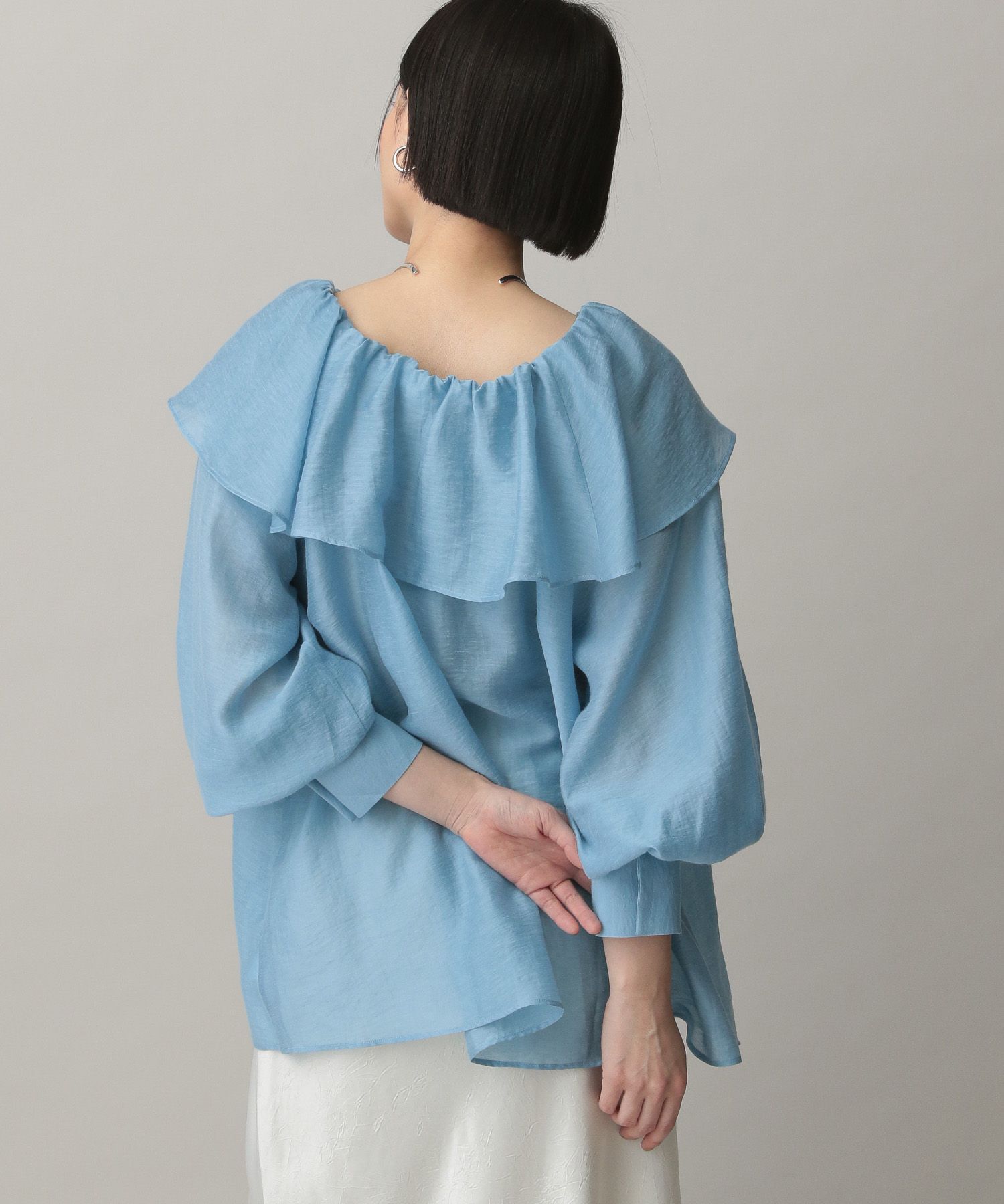 A part by 「リネンフリルブラウス」|シャツ・ブラウス|