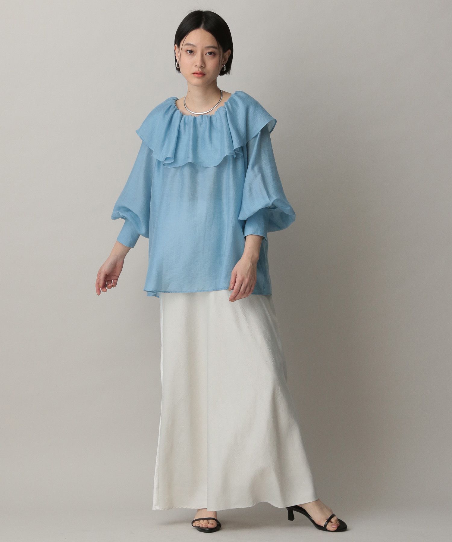 A part by 「リネンフリルブラウス」|シャツ・ブラウス|