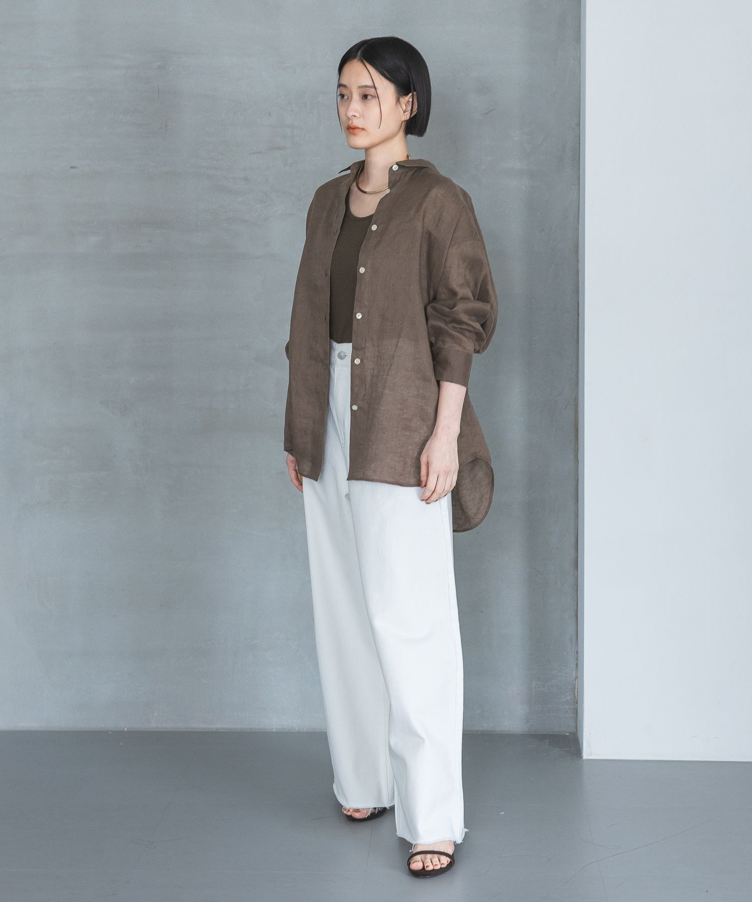 A part by 「ルランゼフィールリネンシャツ」|シャツ・ブラウス|