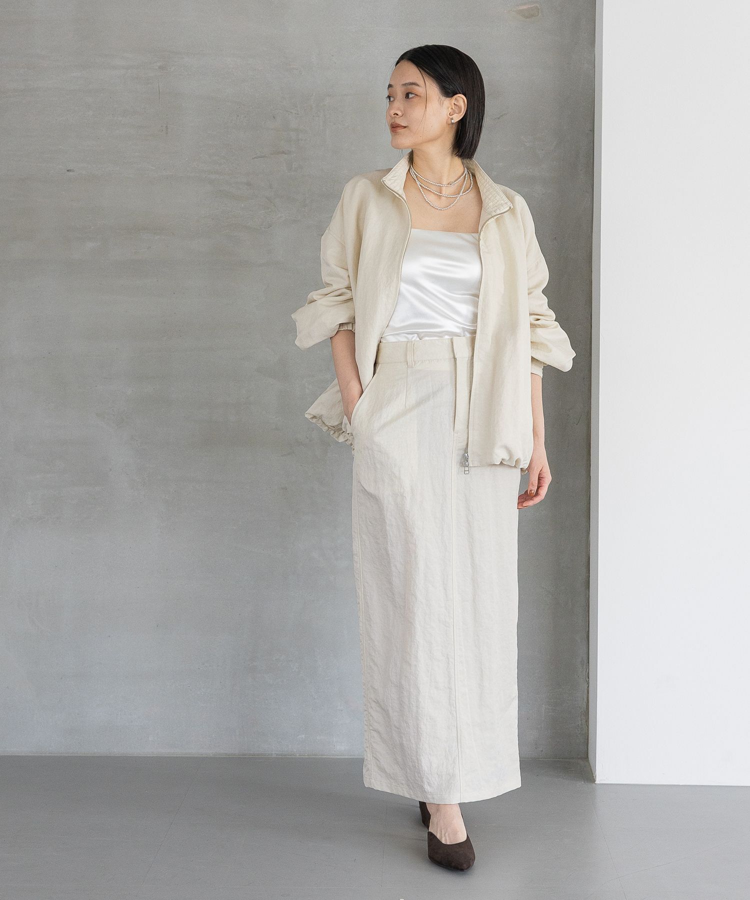 A part by 「【セットアップ対応】ナイロンバルーンブルゾン」|ブルゾン・スタジャン|