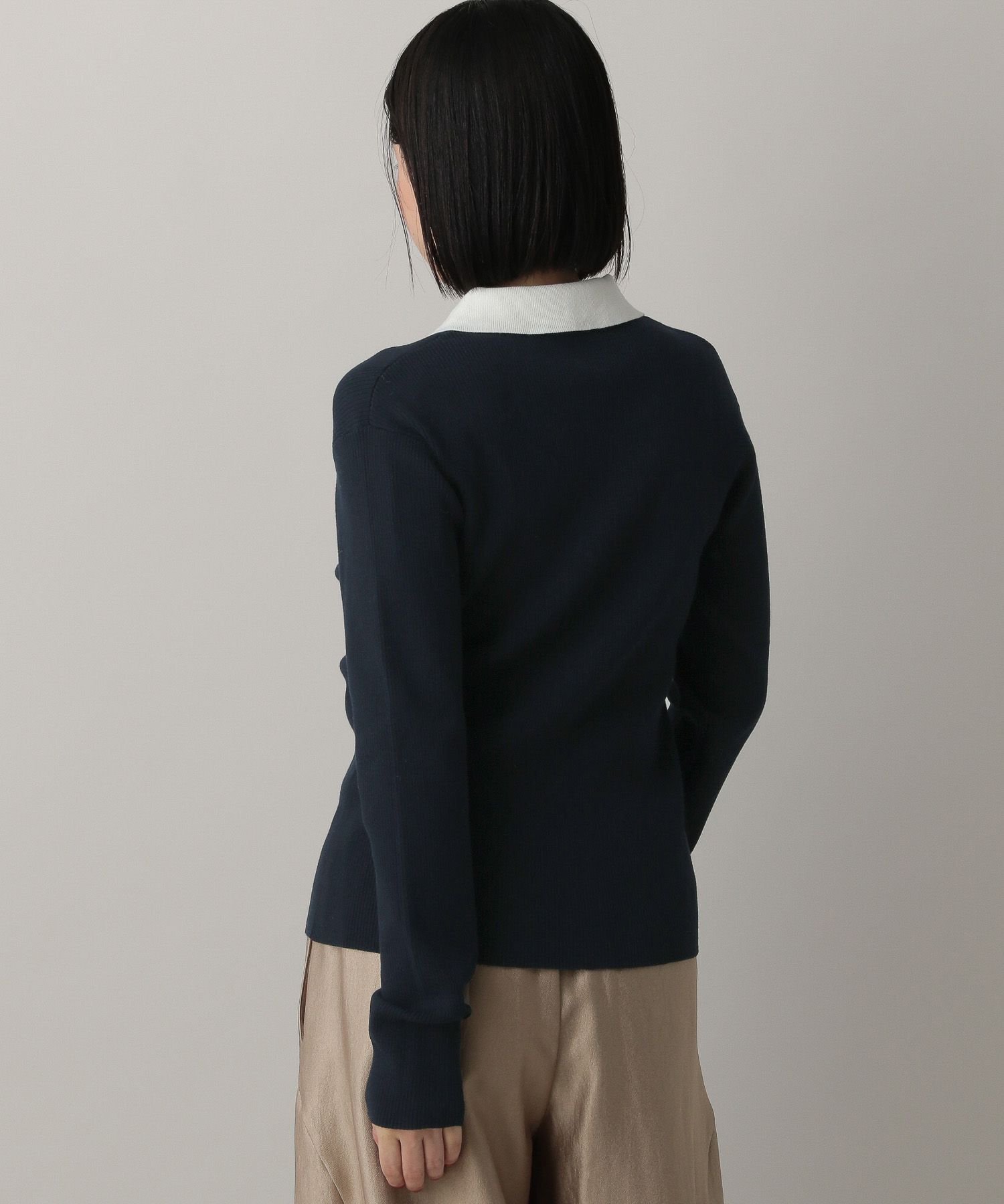 A part by 「エリツキリブニットプルオーバー_長袖」|ニット・セーター|