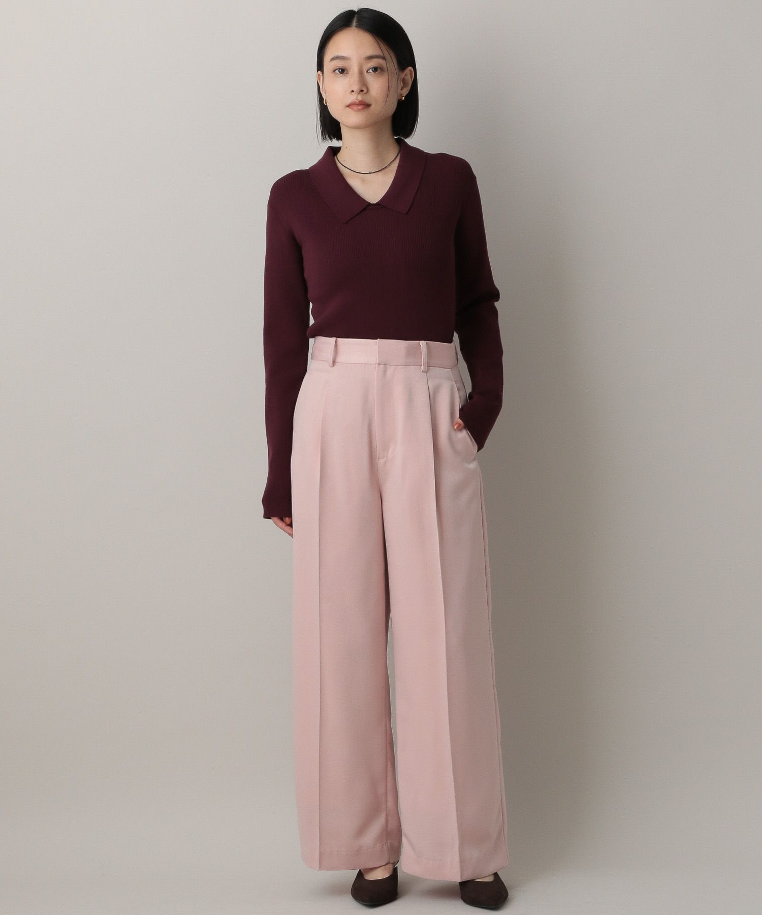 A part by 「エリツキリブニットプルオーバー_長袖」|ニット・セーター|