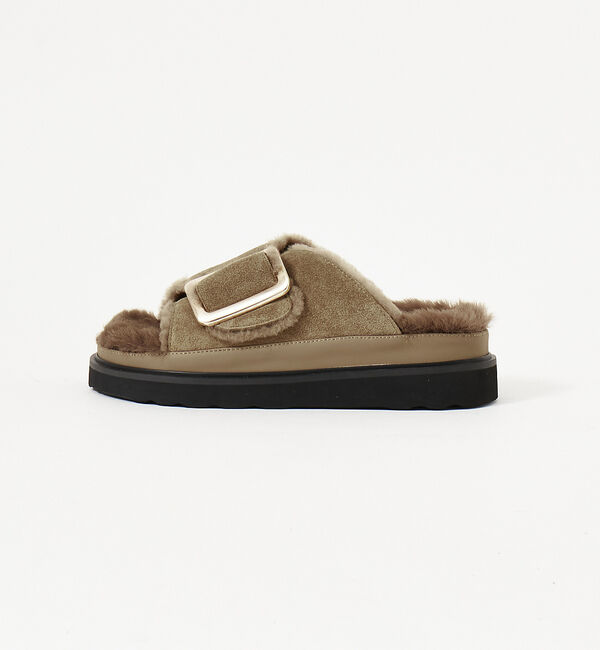 collex「【MOHI/モヒ】ファーサンダル シングルベルト」|サンダル|