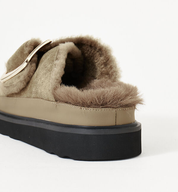 collex「【MOHI/モヒ】ファーサンダル シングルベルト」|サンダル|