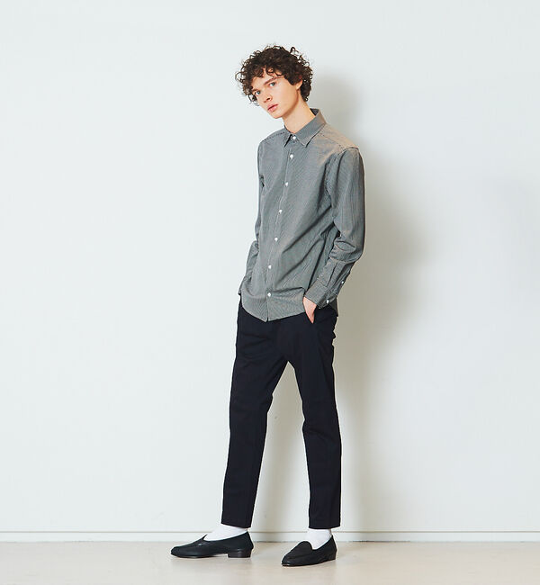 ABAHOUSE「【FLEX】36G コンパクトシルキー ギンガムチェックシャツ」|シャツ・ブラウス|