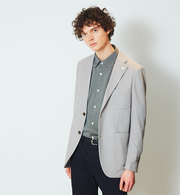 ABAHOUSE「【FLEX】36G コンパクトシルキー ギンガムチェックシャツ」|シャツ・ブラウス|