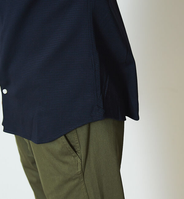 ABAHOUSE「【FLEX】36G コンパクトシルキー ギンガムチェックシャツ」|シャツ・ブラウス|