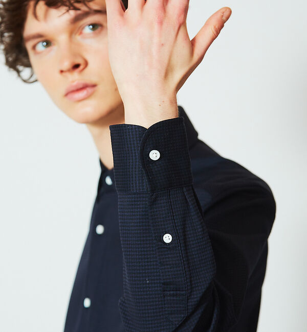 ABAHOUSE「【FLEX】36G コンパクトシルキー ギンガムチェックシャツ」|シャツ・ブラウス|