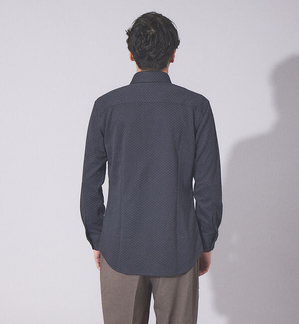 ABAHOUSE「【FLEX SHIRTS】ダイヤ柄 フクレジャカード シャツ」|シャツ・ブラウス|