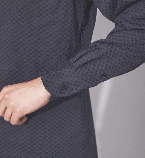 ABAHOUSE「【FLEX SHIRTS】ダイヤ柄 フクレジャカード シャツ」|シャツ・ブラウス|