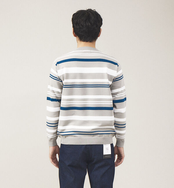 ABAHOUSE「マルチボーダー ニット」|ニット・セーター|