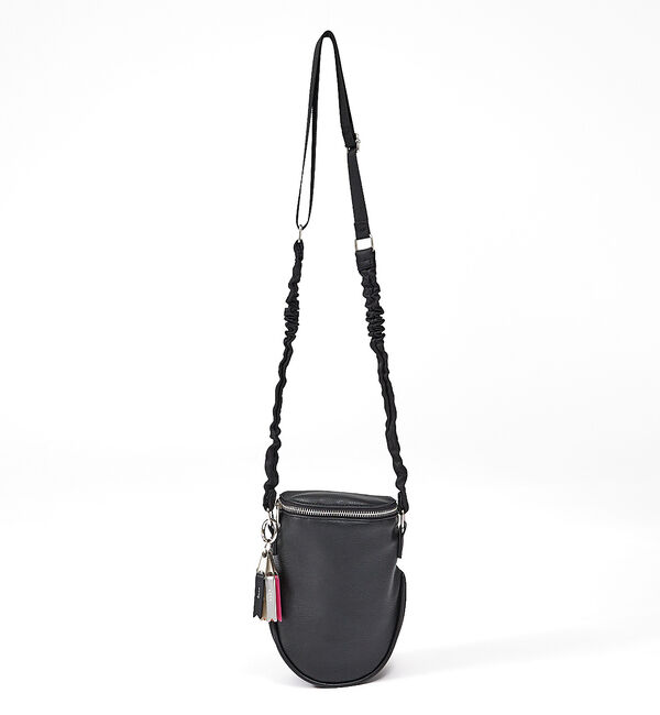 ABAHOUSE「【cheek】C23005 egg pouch shoulder/ショルダーポー」|ショルダー・メッセンジャー|ブラック