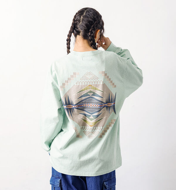 ABAHOUSE「【PENDLETON/ペンドルトン】 BACK PRINT Tシャツ / バック」|Tシャツ・カットソー|グリーン系その他1