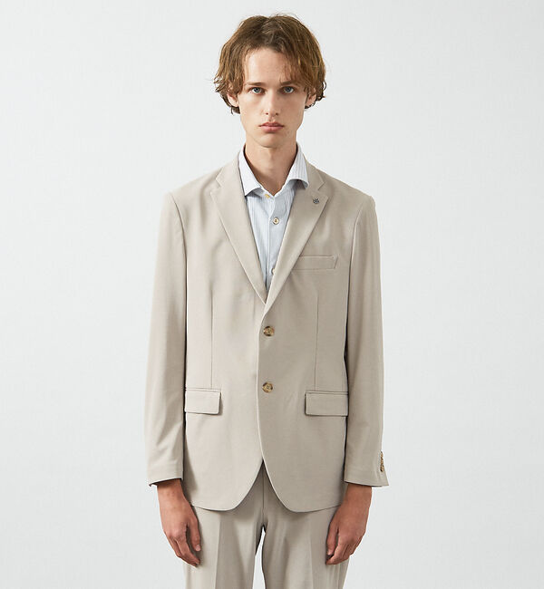 ABAHOUSE「【セットアップ対応/FLEX JACKET】360&deg;ストレッチ COOLMOTI」|テーラードジャケット|