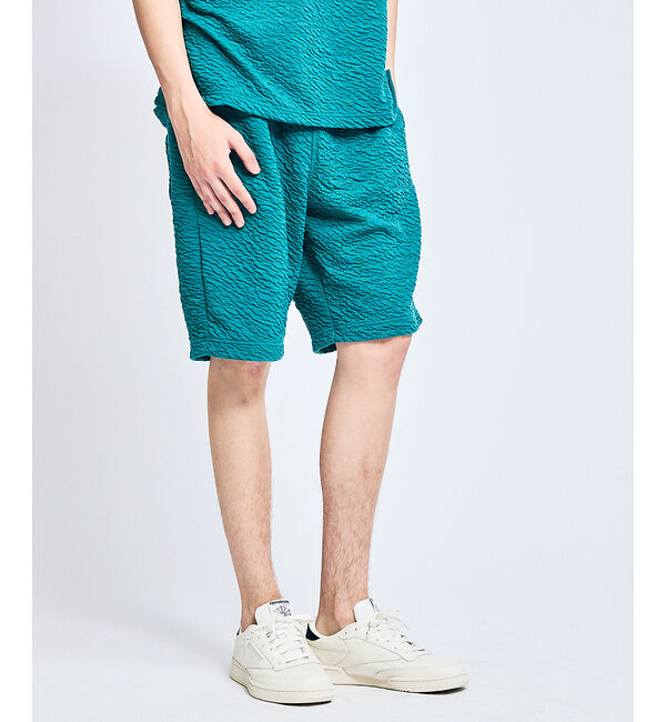 ABAHOUSE「【セットアップ対応】ウェーブリンクル　フクレジャガード ショートパンツ/ オーバ」|その他|