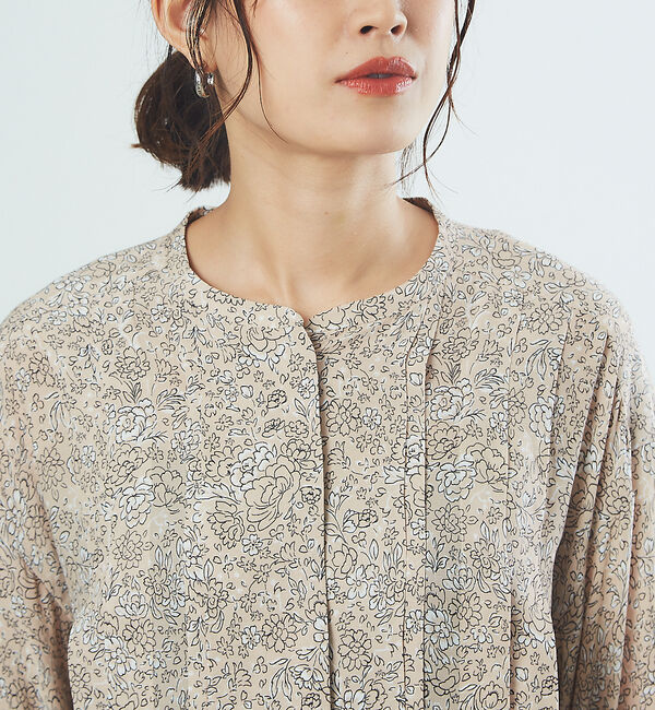 Rouge vif「フラワーボリュームスリーブブラウス」|シャツ・ブラウス|