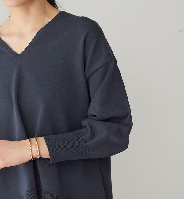 Rouge vif「【セットアップ対応】Vネックゆったりプルオーバー」|ニット・セーター|