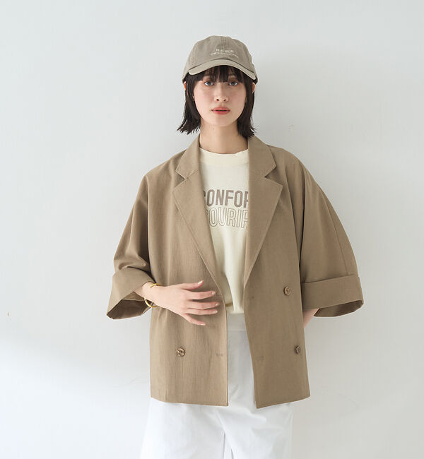 Rouge vif「撥水ドルマンハーフスリーブジャケット」|その他|