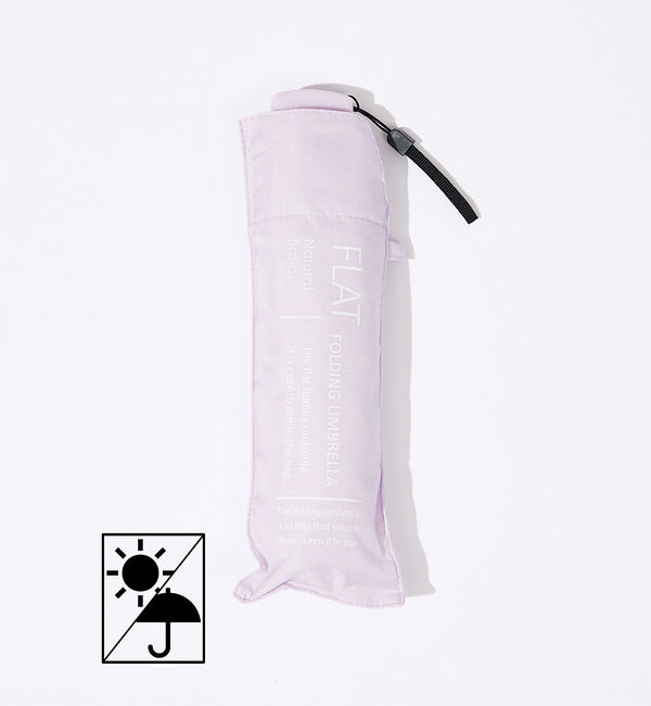 Rouge vif「折り畳み傘 / FLAT / ミニ / 軽量 / 晴雨兼用 /パステルカラー /」|傘|ピンク