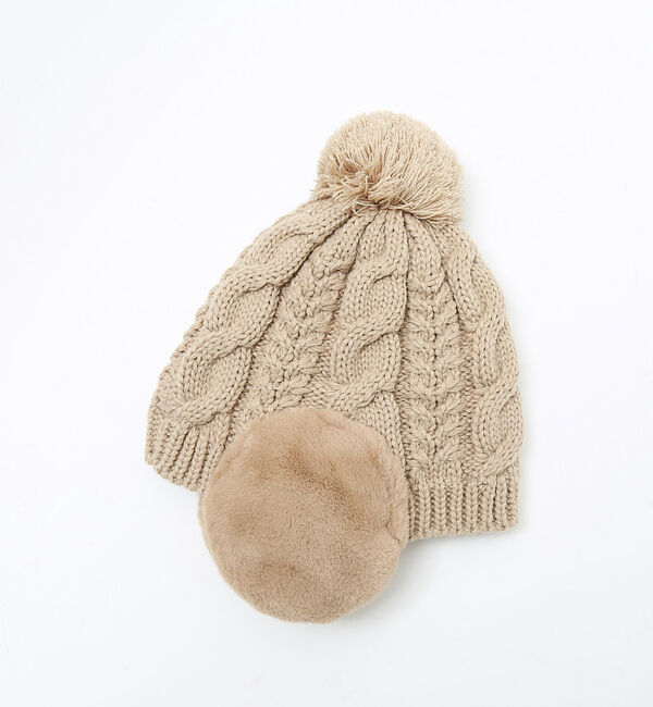 Rouge vif「【RUBEN / ルーベン】イヤーマフ付き裏ボアニットキャップ / RUS-80」|その他|