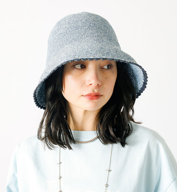 Rouge vif「【Ruben/ルーベン】ウェーブカギアミハット【WEB限定】」|その他|